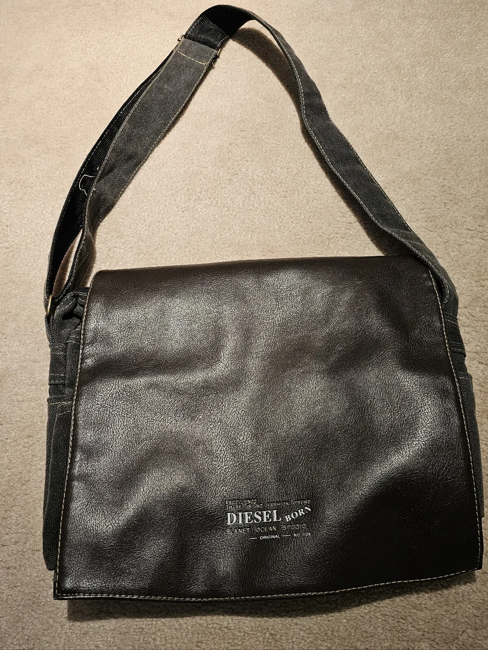 Vintage DIESEL Born Messenger Bag OS Unisex